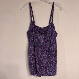 Coline Women’s Floral Print Camisole with Spaghetti Straps SZ XXL